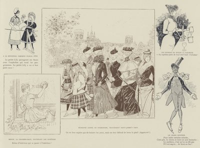Illustration til La Vie De Londres af Mars af Maurice Charles Mathieu Bonvoisin