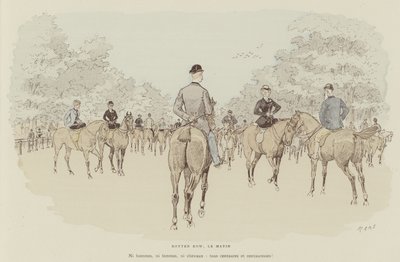 Illustration til La Vie De Londres af Mars af Maurice Charles Mathieu Bonvoisin