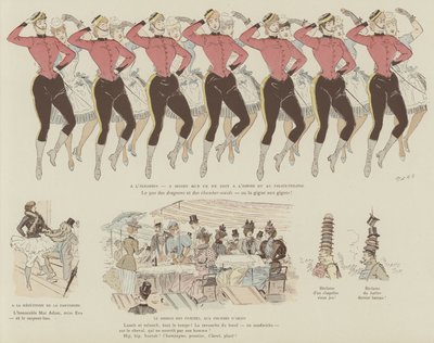 Illustration til La Vie De Londres af Mars af Maurice Charles Mathieu Bonvoisin