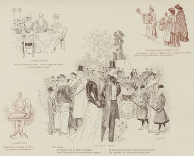 Illustration til La Vie De Londres af Mars af Maurice Charles Mathieu Bonvoisin