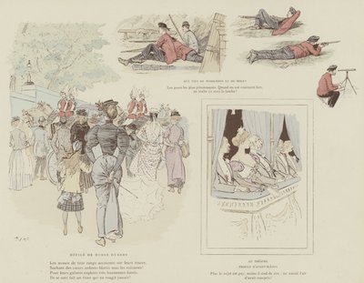 Illustration til La Vie De Londres af Mars af Maurice Charles Mathieu Bonvoisin