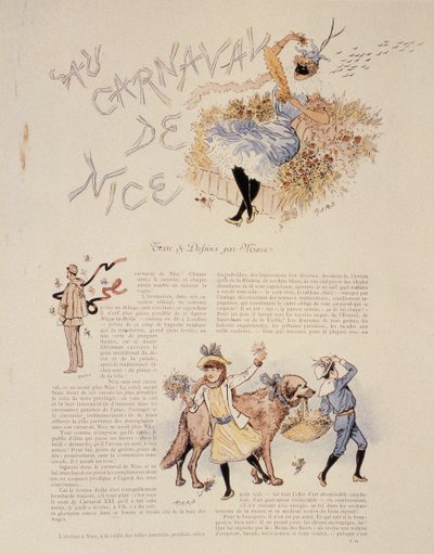 Karneval i Nice, 1894 af Maurice Charles Mathieu Bonvoisin
