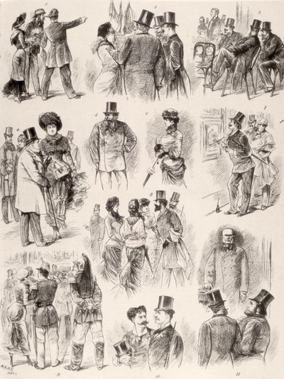 Åbning af Salon de Paris, 1880 af Maurice Charles Mathieu Bonvoisin