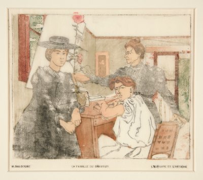 Gravørens Familie af Maurice Delcourt