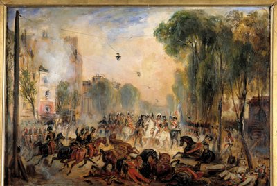 Angrebet af Giuseppe Fieschi (korsikansk konspirator) den 28. juli af Maurice Delondre