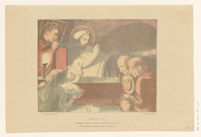 Tilbedelse af Kristusbarnet Nativite (titel på objekt) af Maurice Denis