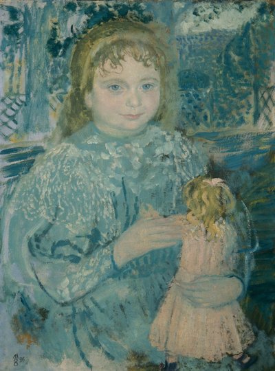 Pige med en dukke (Thérèse Watillaux) af Maurice Denis