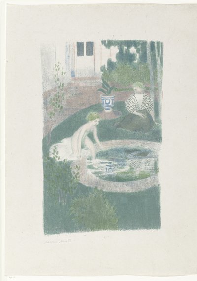 Refleksionen i springvandet af Maurice Denis