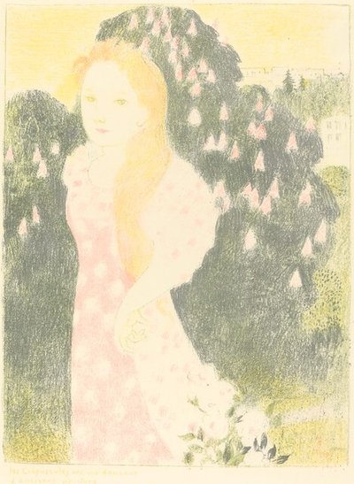 Skumringen har en blødhed af gammel maling af Maurice Denis