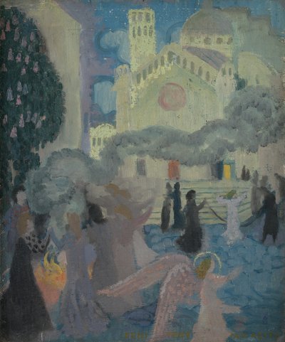 Penance, ca. 1896 (olie om bord) af Maurice Denis
