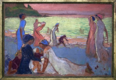 September aften på stranden i Trestignel af Maurice Denis