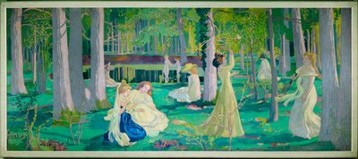 Shuttlecock (maleri på lærred) af Maurice Denis