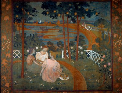 The Day of Chivalry Project for Tapestry af Maurice Denis (1870-1943) 1898 af Maurice Denis
