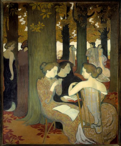 Muserne eller i Parken af Maurice Denis
