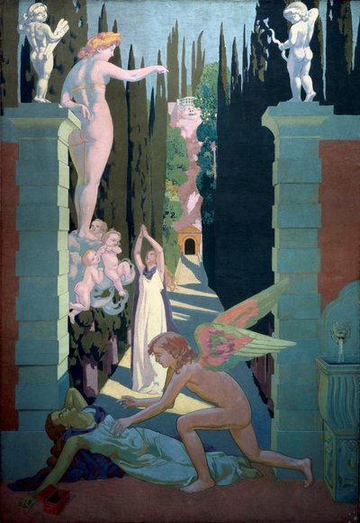 The Story of Psyche Panel fire. Venus hævn, 1908. af Maurice Denis