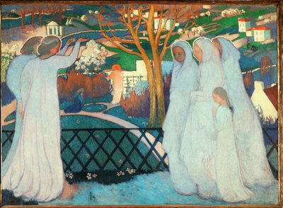 Kvinderne finder Jesu grav tom (olie på lærred) af Maurice Denis