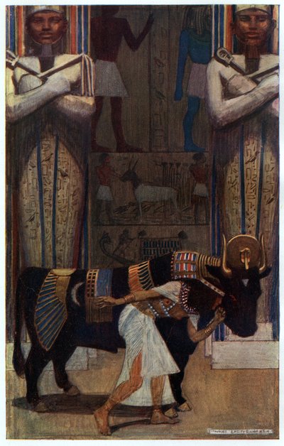 The Girl Wife and the Bath Bull, illustration fra 