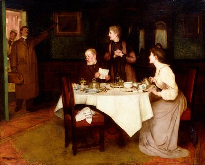 Familie på Tea af Maurice Grun