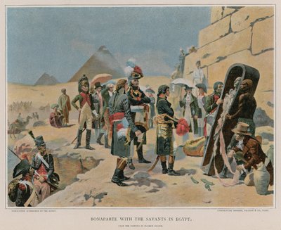 Bonaparte med savanterne i Egypten af Maurice Henri Orange