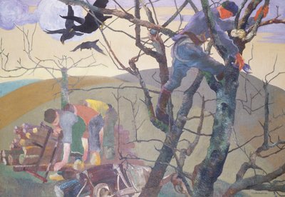 The Wood Gatherers (olie på lærred) af Maurice Langaskens