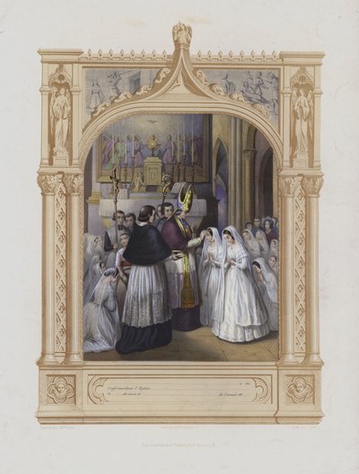 Bekræftelse (akvatint) af Maurice Leloir