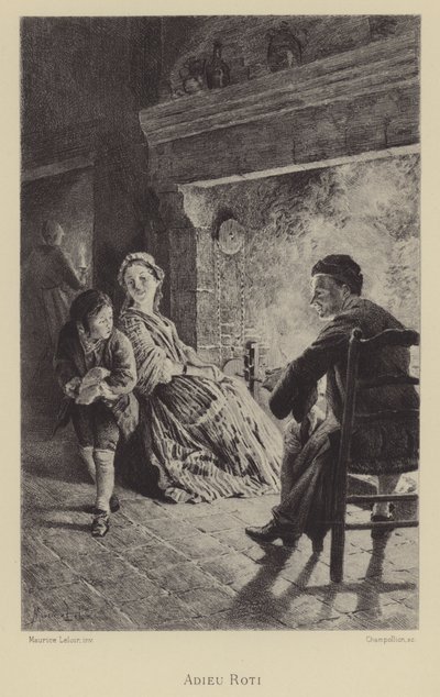 Farvel stege (dybtryk) af Maurice Leloir