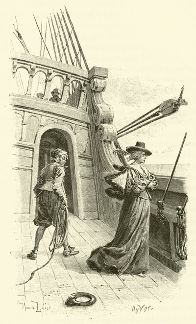 Illustration til De tre musketerer (gravering) af Maurice Leloir