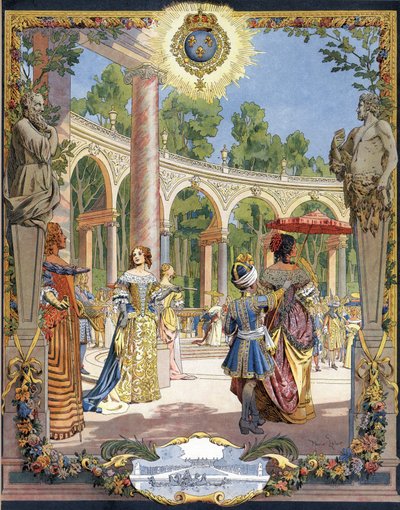 Kong Ludvig XIV kendt som Solkongen (Kong Sol eller Ludvig den Store af Maurice Leloir
