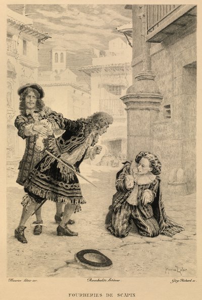 Les fourberies de Scapin af Moliere af Maurice Leloir
