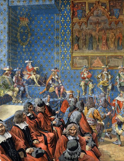 Ludvig XIV, kendt som Le Roi-Soleil (Kong Soleil eller Ludvig den Store af Maurice Leloir