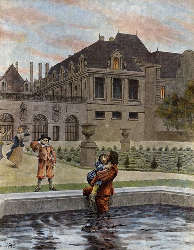 Ludvig XIV, kendt som Le Roi-Soleil (Kong Soleil eller Ludvig den Store af Maurice Leloir