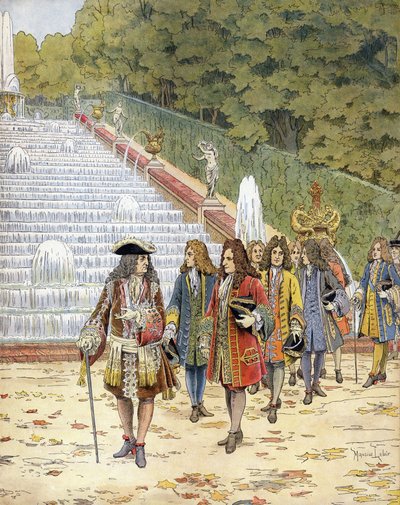 Ludvig XIV, kendt som Solkongen (Kong Sol eller Ludvig den Store af Maurice Leloir