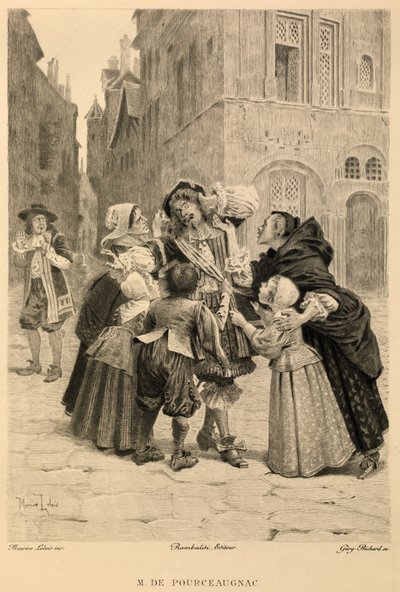 Monsieur de Pourceaugnac af Moliere af Maurice Leloir