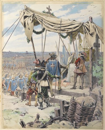 Richelieu før slaget, ca. 1900. af Maurice Leloir