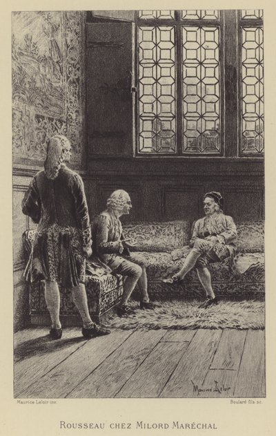 Rousseau besøger Georgel Keith af Maurice Leloir