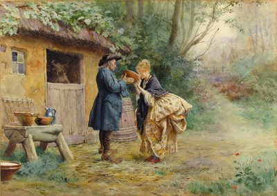 Mælkedrikken, 1882. af Maurice Leloir