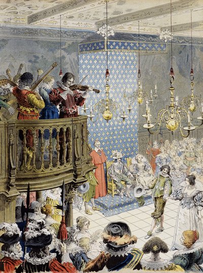 Bolden på banen (under Louis XIII) - i "" Richelieu"" af Maurice Leloir. af Maurice Leloir