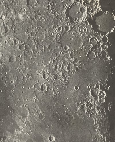 Photographie Lunaire Albategnius - Triesnecker - Manilius, 1903 af Maurice Loewy