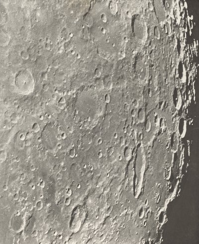Lunar Photograph Blancanus - Tycho - Schiller, 1899 af Maurice Loewy