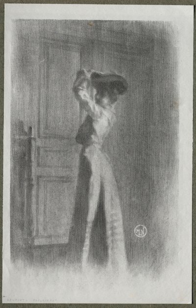 Moderigtig kvinde, ca. 1900. af Maurice Louis Henri Neumont