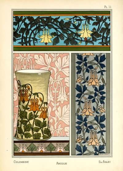 Columbine (farve litho) af Maurice Pillard Verneuil