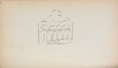 Italiensk skitsebog: San Marco (side 186) af Maurice Prendergast