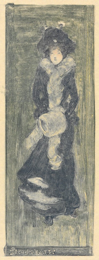 Lady Su Hui og hendes verspuslespil af Maurice Brazil Prendergast