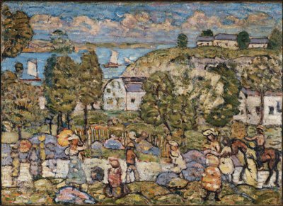 Landskab nær Nahant af Maurice Prendergast