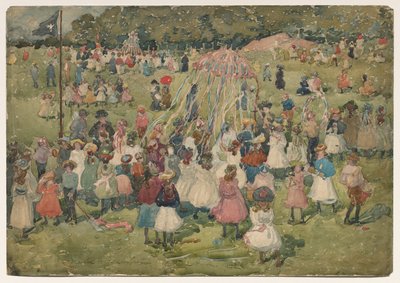 1. maj, Central Park af Maurice Brazil Prendergast