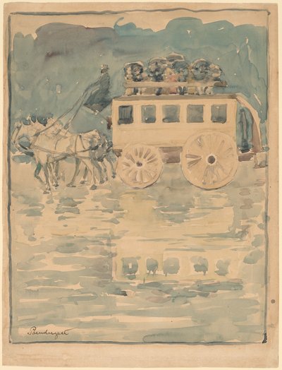 Parisisk Omnibus af Maurice Brazil Prendergast