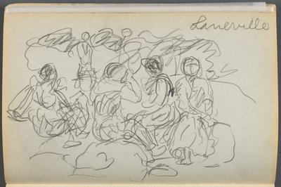 Skitsebog - The Granite Shore Hotel, Rockport, side 062: "Laneville" af Maurice Prendergast
