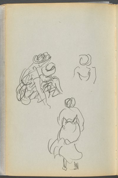 Skitsebog - The Granite Shore Hotel, Rockport, side 172: Figurer af Maurice Prendergast