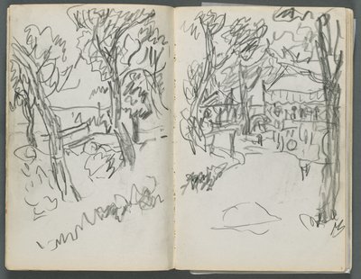 Skitsebog, The Dells, nr. 127, side 004  5: Landskab af Maurice Prendergast
