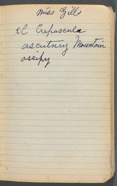 Skitsebog, side 077: Noter af Maurice Prendergast